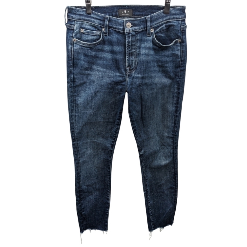 7 For Mankind The Ankle Skinny Jeans Sz 29